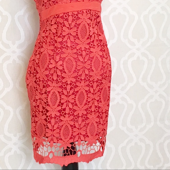*LAST ONE* Red Coral Crochet Dress - Picture 6 of 6